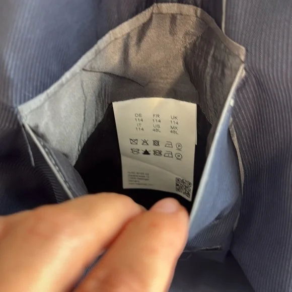 Hugo Boss Classic Navy Blue Thin Stripes Suit Men's Blazer/Pants 48L